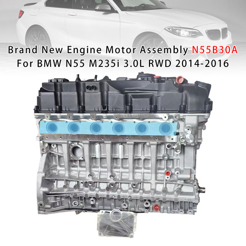 2014-2016 BMW N55 M235i 3.0L RWD Brand New Engine Motor Assembly N55B30A Generic