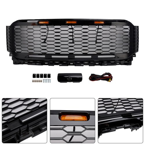 2021-2023 Ford F150 Replacement ABS Front Bumper Grille Raptor W/ LED Generic