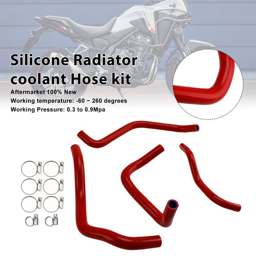 2024-2025 Honda CB500 Hornet Silicone Radiator coolant Hose Red Generic