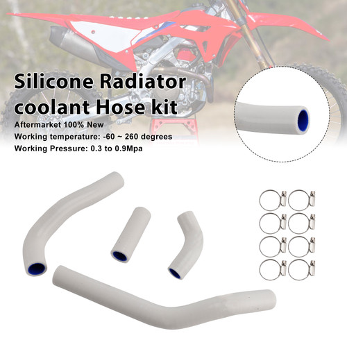 2021-2025 Honda CRF450R/ RX/ RWE Silicone Radiator coolant Hose kit White Generic