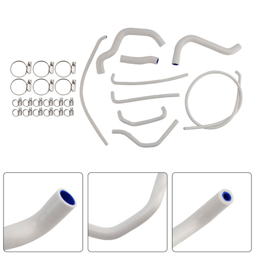 2017-2025 Suzuki GSX-S750/ GSX-S750Z Silicone Radiator coolant Hose kit White Generic