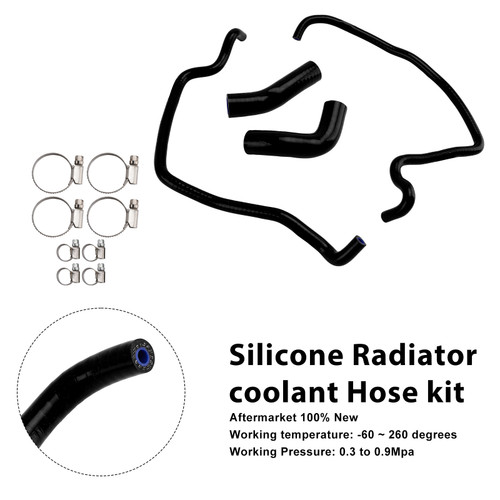 2019-2024 Triumph Rocket 3 Silicone Radiator coolant Hose kit Black Generic