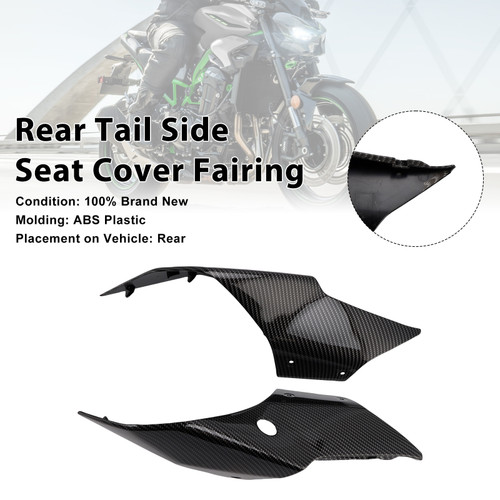 2025-2026 Kawasaki Z900 Rear Tail Side Seat Cover Fairing Carbon Generic