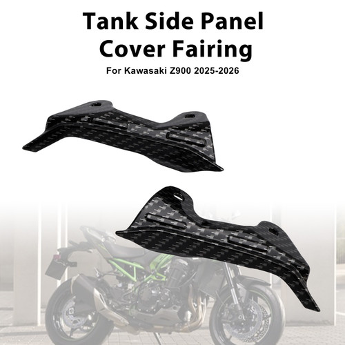 2025-2026 Kawasaki Z900 Tank Side Interior Cover Panel Fairing Carbon Generic