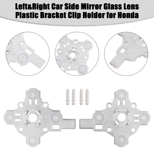 2018-2022 Honda Accord Left&Right Car Side Mirror Glass Lens Plastic Bracket Clip Holder Generic