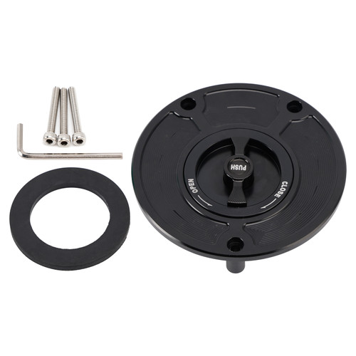 Honda CBR 600 1000 RR NC CB Quick Release Keyless Fuel Gas Cap 115mm Black Generic