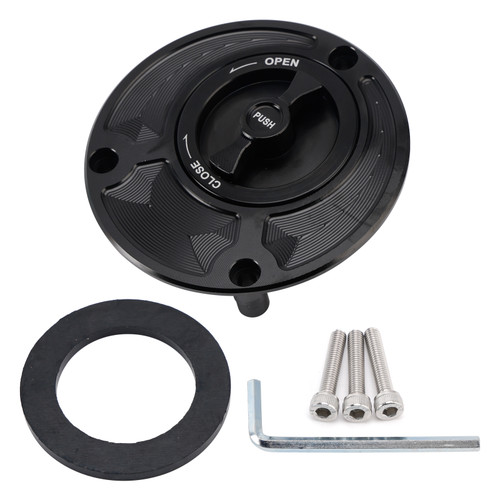 2015-2021 Yamaha MT-15 MT-25 MT-03 Quick Release Keyless Fuel Gas Cap 105mm Black Generic