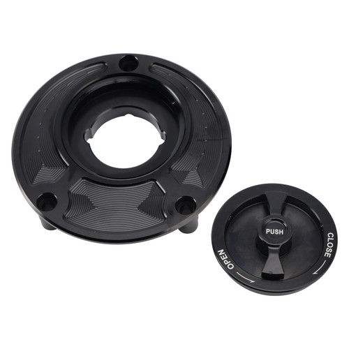 1998-2021 Yamaha YZF R1 R6 Quick Release Keyless Fuel Gas Cap 105mm Black Generic