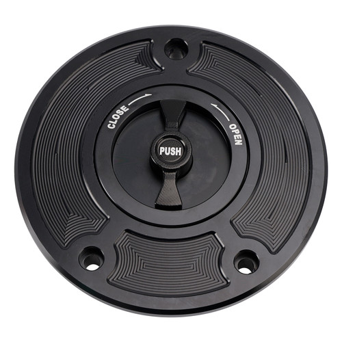 2003-2006 Kawasaki Ninja ZX-6R ZX636 Quick Release Keyless Fuel Gas Cap 118mm Black Generic