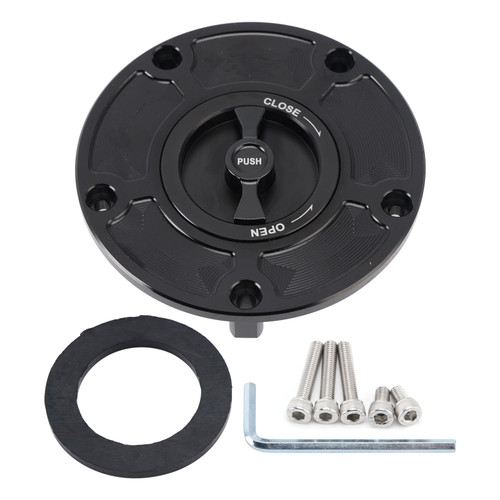 2024-2025 CFMoto 450SS 450NK 450SR Quick Release Keyless Fuel Gas Cap 114mm Black Generic