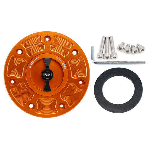 2017-2025 Duk-e 250 390 Quick Release Keyless Fuel Gas Cap 115mm Orange Generic