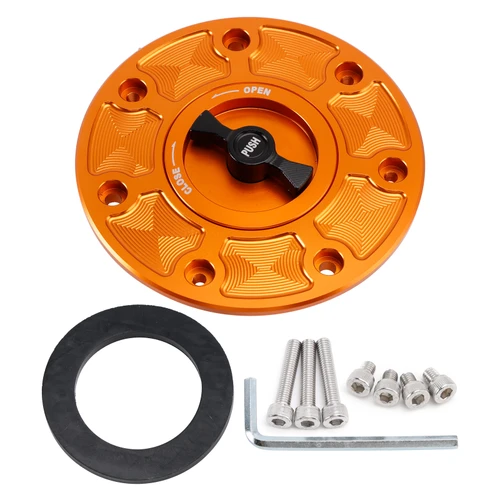 2018-2025 Duk-e 790 890/ R890 Quick Release Keyless Fuel Gas Cap 115mm Orange Generic