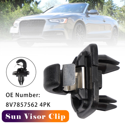 2014-2023 Audi A3 A5 TT Sun Visor Clip 8V7857562 4PK Generic