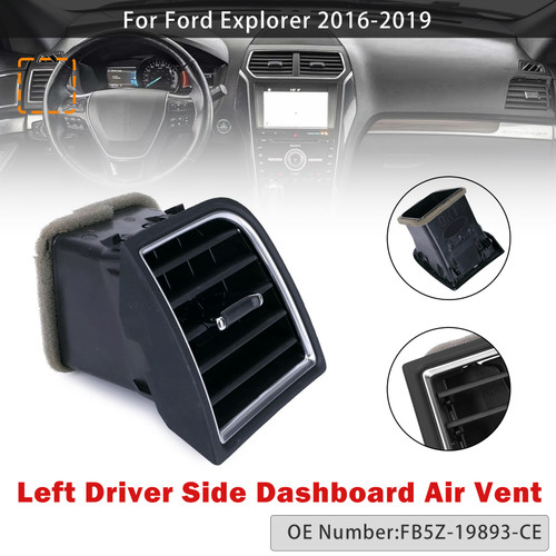 2016-2019 Ford Explorer Left Driver Side Dashboard Air Vent Outer FB5Z-19893-CE Generic