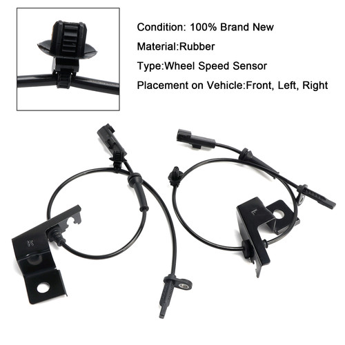 2015-2024 Ford Edge Lincoln 2*Front Left & Right ABS Speed Sensor F2GZ2C205A Generic