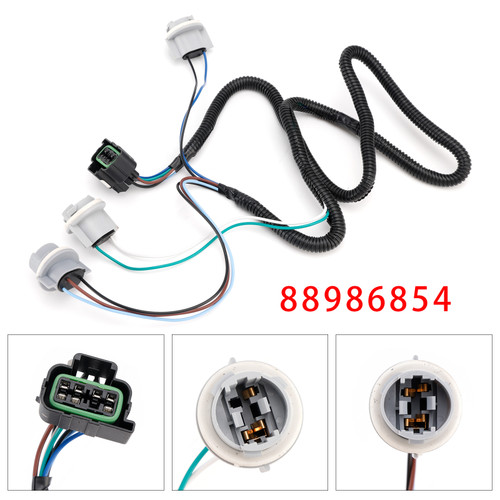 1999-2005 Chevrolet Silverado 1500 2500 3500 Left Tail Light Wiring Harness 88986854 Generic