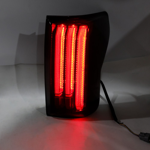 2007-2013 Toyota Tundra Left+Right LED Tail Lights Black Housing Smoked Lens Generic