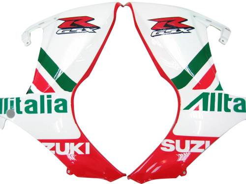 Fairings Suzuki GSXR 600 750 White Red Green Alitalia Racing  (2006-2007)