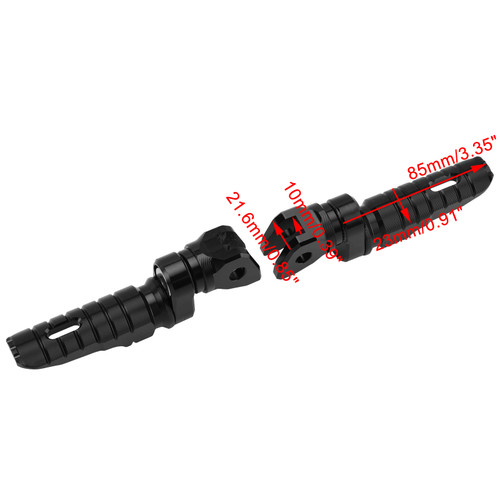 2019-2025 INDIAN FTR1200 FTR Front Footrests Foot Pegs Black Generic
