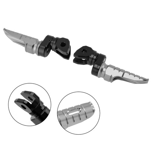 2019-2025 INDIAN FTR1200 FTR Front Footrests Foot Pegs Gray Generic