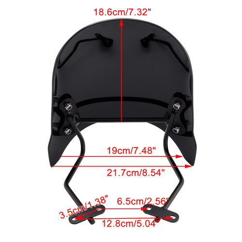 2014-2024 BMW R nineT Windshield WindScreen Black Generic