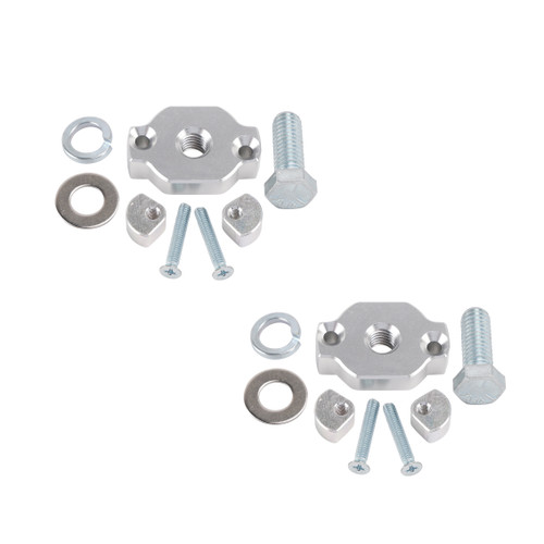 2016-2026 CFMoto CForce 2 Pack Aluminum Quick Attach Accessory Anchor Mounts Kit Silver Generic