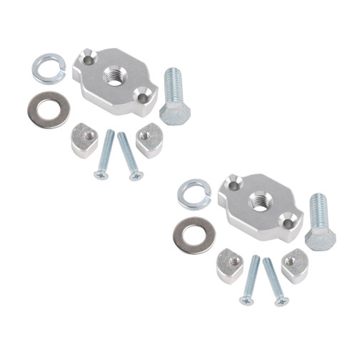 2016-2026 CFMoto CForce 2 Pack Aluminum Quick Attach Accessory Anchor Mounts Kit Silver Generic