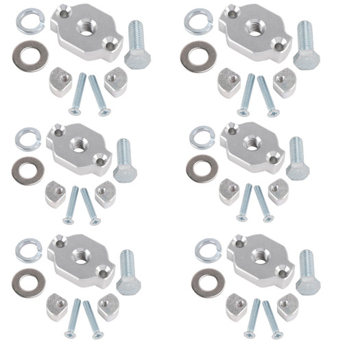 2016-2026 CFMoto CForce 6 Pack Aluminum Quick Attach Accessory Anchor Mounts Kit Silver Generic