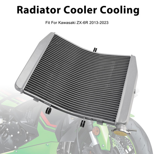 2013-2023 Kawasaki ZX-6R Radiator Cooler Cooling Silver Generic