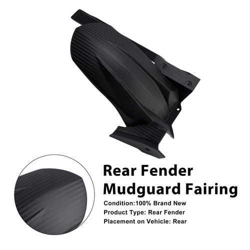 2018-2024 Kawasaki Ninja 400/ Z400 Rear Fender Mudguard Fairing Black Generic