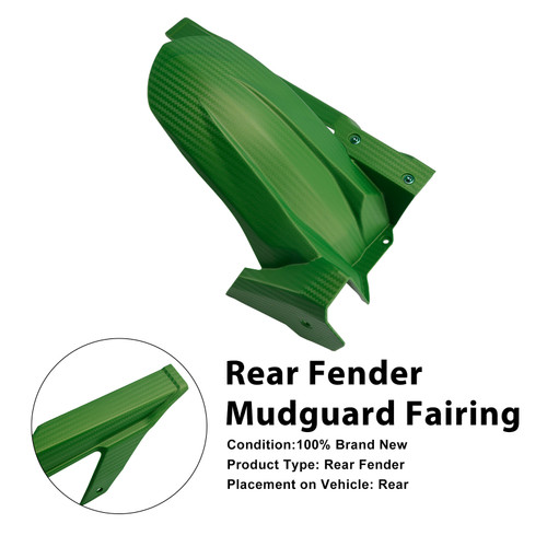 2018-2024 Kawasaki Ninja 400/ Z400 Rear Fender Mudguard Fairing Green Generic
