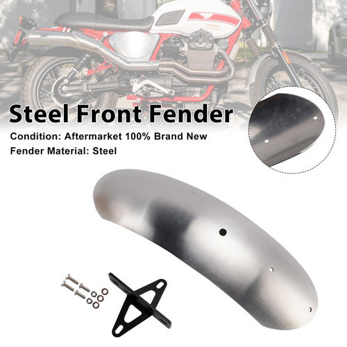 2010-2016 MOTO GUZZI V7 II Stone/ Classic/ Special/ Stornello Steel Front Fender Primary Generic