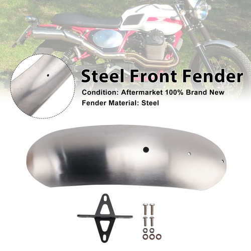 2010-2016 MOTO GUZZI V7 II Stone/ Classic/ Special/ Stornello Steel Front Fender Primary Generic