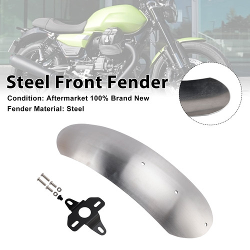 2017-2025 MOTO GUZZI V7 Steel Front Fender Mudguard Primary Generic