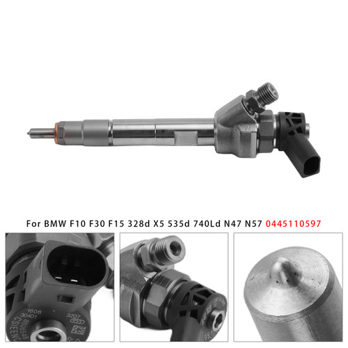 2014-2018 BMW F10 F30 F15 328d X5 535d 740Ld N47 N57 1Pcs Fuel Injector 0445110597 Generic