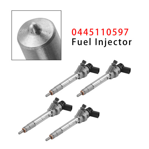 2014-2018 BMW F10 F30 F15 328d X5 535d 740Ld N47 N57 4Pcs Fuel Injector 0445110597 Generic