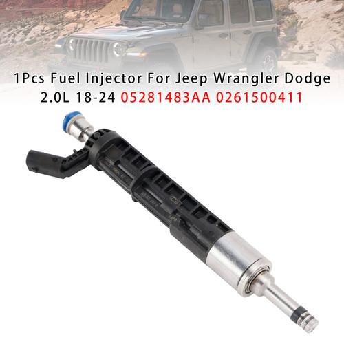 2018-2024 Jeep Wrangler Dodge 1Pcs Fuel Injector 05281483AA 0261500411 Generic
