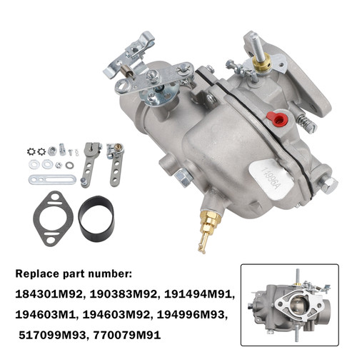 Massey Ferguson Tractors 65 3165 165 Carburetor 194996M93 517099M93 Generic