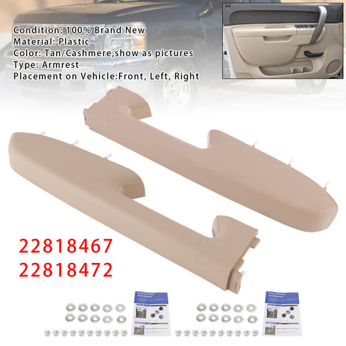 2010-2013 GMC Sierra 1500 Front Left+Right Armrest Repair Kit 22818467 22818472 Generic