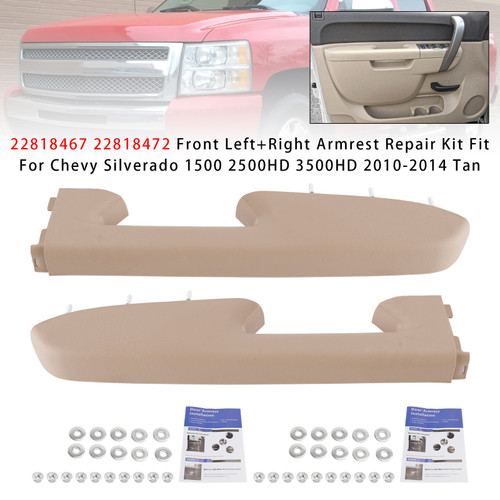 2010-2014 Sierra 2500HD 3500HD Front Left+Right Armrest Repair Kit 22818467 22818472 Generic