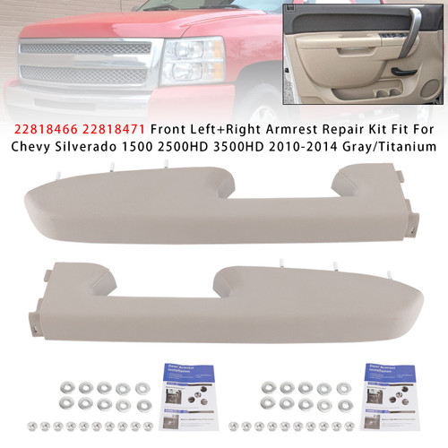 2010-2014 Sierra 2500HD 3500HD Front Left+Right Armrest Repair Kit 22818466 22818471 Generic