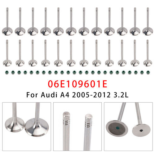 2007-2018 Audi S4 S5 24X Intake+Exhaust Valve Set 06E109601E Generic