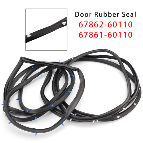 Toyota LandCruiser 79 Series HZJ HDJ FZJ 2X Front Door Rubber Seal Set 6786160110 Generic