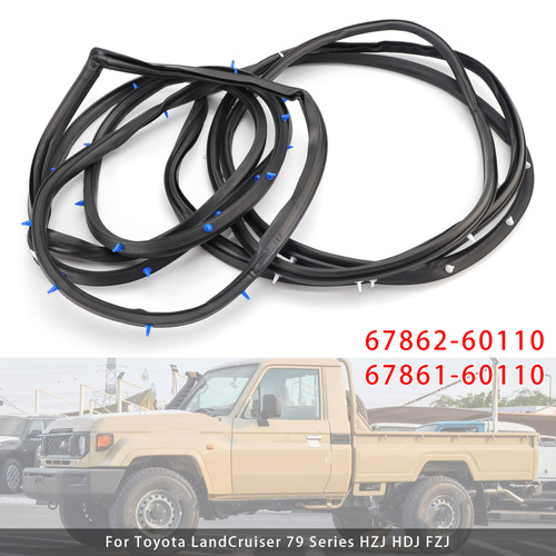 Toyota LandCruiser 79 Series HZJ HDJ FZJ 2X Front Door Rubber Seal Set 6786160110 Generic
