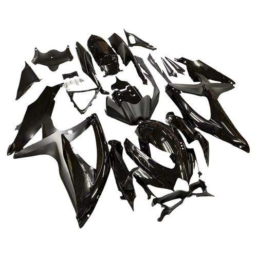 2008-2009-2010 Suzuki GSXR 600 750 All Black Suzuki Racing Amotopart Fairings Customs Fairing