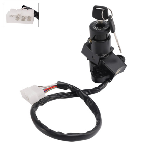 2005-2012 Kawasaki ZX600 ZX636 ZX1000 ZR750 ZR1000 7-Wire Ignition Switch Lock with Keys 27005-5137 Generic