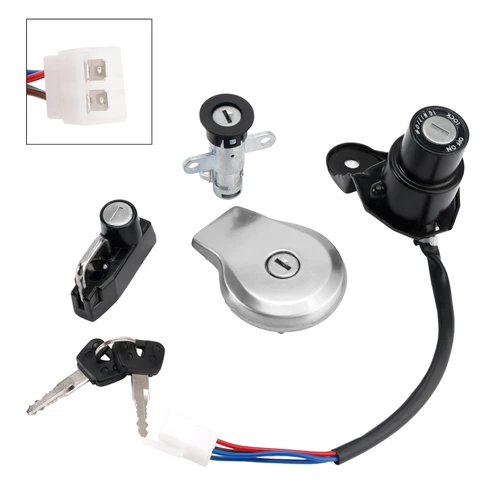 1995-1996 Yamaha XV500S Virago 500 S Ignition Switch Lock Set Fuel Gas cap with Keys 3BM-82510-00 Generic