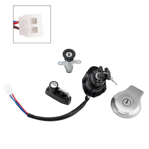 1989-2001 Yamaha XV535 Virago 535 Ignition Switch Lock Set Fuel Gas cap with Keys 3BM-82510-00 Generic