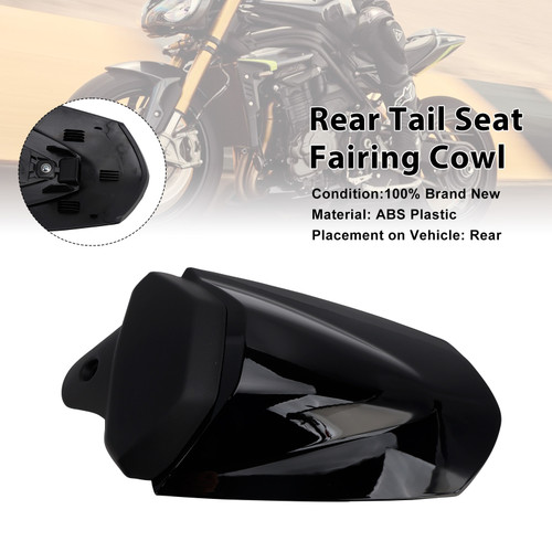 2025-2026 Triumph Speed Triple 1200 RS Rear Tail Seat Fairing Cowl Black Generic