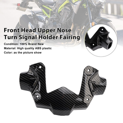2020-2024 Kawasaki Z900 Front Head Upper Nose Turn Signal Holder Fairing Carbon Generic